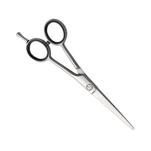 Tijeras de corte de pelo de peluquero de la mejor calidad, tijeras de corte de pelo de acero inoxidable con acabado Dall con reposapiés y anillo de goma - Product Image 1