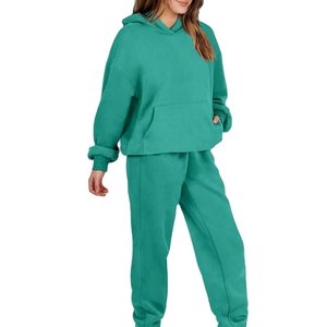 Conjuntos Deportivos OEM, Ropa Deportiva, Sudadera con Capucha y Pantalones de Chándal Ajustados, Conjunto de Sudadera con Capucha de Algodón para Mujer, Traje Deportivo para Hombre 2026 - Product Image 4