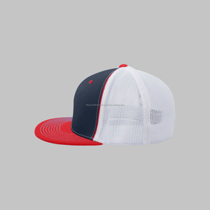 Vente en gros Personnalisez votre propre logo Casquettes de baseball 5 panneaux Gorras à couronne haute Casquettes à bouton supérieur en daim noir à bord incurvé en PVC - Product Image 6
