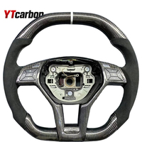 Volant en fibre de carbone avec écran LED personnalisé YTcarbon pour W204 W203 W205 W207 W210 W211 W218 W163 W172 GLK AMG