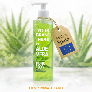 Gel de Aloe Vera de Marca Privada 250ml Fabricante OEM de Productos para el Cuidado de la Piel |   Gel de Aloe Vera 100% Puro |   Proveedor de Cosméticos de la UE Hecho en España - Product Image 1