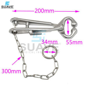 Vente chaude Vétérinaire En Acier Inoxydable Taureau Titulaire Avec Chaîne Pour Animaux Meilleure Vente Taureau Titulaire Par SUAVE SURGICAL INSTRUMENT - Product Image 3