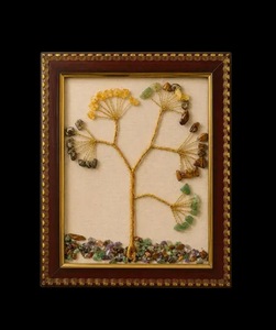 Arte de Pared con Árbol de Piedras Preciosas Naturales, Marco Decorativo para Fotos - Product Image 2