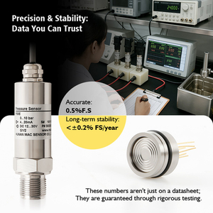 MACSENSOR 공장 비용 효율적인 압력 센서 0.5% 정확도 0~60MPa 범위 IP65 보호 기능을 갖춘 자동 감지 파이프라인용 - Product Image 3