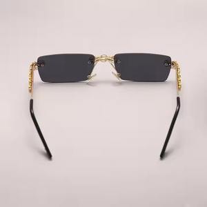 Trendy Design High Quality Women's <b>Square</b> <b>Frame</b> Luxury Fashion Accessories Hip Hop Diamond <b>Sunglasses</b> at Best Price for Export - Product Image 2