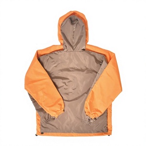 Wholesale <b>Men's</b> Casual <b>Long</b> Thin Hooded Lightweight Full Zip Protective Outdoor Custom OEM-Logo Windbreaker <b>Jackets</b> - Product Image 5