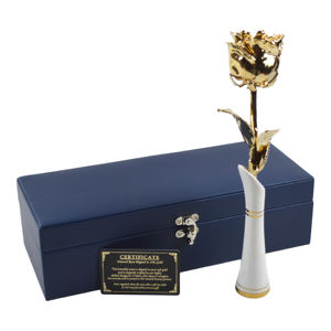 Cette rose naturelle est trempée dans un argent pur, finition plaquée argent, véritable rose avec support en céramique et certificat - Product Image 4