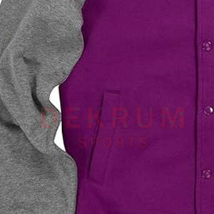 Veste de style universitaire à col montant 2026, style unique personnalisé, haute qualité et prix bas pour unisexe - Product Image 4