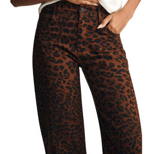 Jeans Casuales de Barril para Mujer al por Mayor, Personalizados OEM ODM, Mezclilla Premium, Corte Regular Medio, Transpirables, Lavados, Sólidos, Directo de Fábrica, Moda - Product Image 4