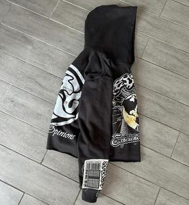 Sweat à capuche 100% coton pour hommes, polaire d'hiver avec ourlet brut et motif de lettres, meilleures ventes, Offre Spéciale en taille XS - Product Image 5