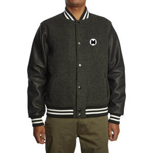 Chaqueta Varsity Moderna con Bordado Personalizado, Chaqueta de Béisbol de Mezcla de Lana para Uso Casual y Ropa de Equipo - Product Image 2