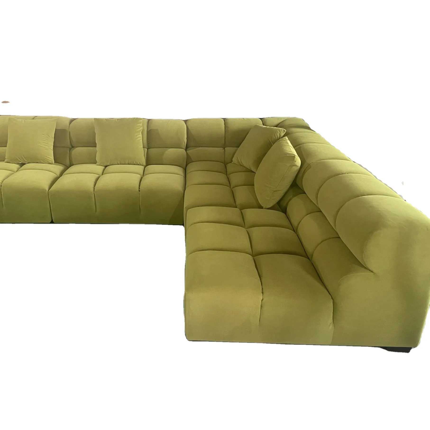 Canapé de salon de style moderne en tissu Canapé modulaire minimaliste