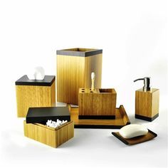 Ensembles de salle de bains d'hôtel en bois au design unique Ensemble de salle de bains et de toilettes décoratives pour la maison au prix de gros - Product Image 4