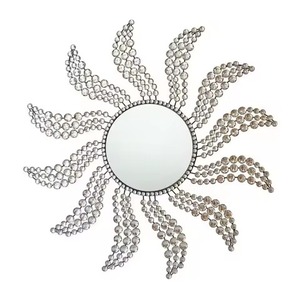 Miroir mural de luxe plaqué or article décoratif le plus vendu pour la maison hôtel couloir chambre salon utiliser miroir mural - Product Image 2