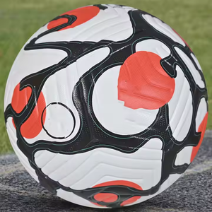 No. 5 Rendimiento de entrenamiento engrosado Reflectante PVC Arco Iris Fútbol - Product Image 6