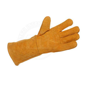 Gants de soudure en cuir de sécurité, robustes, haute performance, doublés polaire, avec protection dorsale et du pouce, résistants aux éclaboussures de métal fondu, type testé - Product Image 4