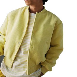 <b>Men's</b> Regular Winter Varsity <b>Jackets</b> Embroidered Woolen Fabric with Stand Collar College <b>Baseball</b> <b>Jacket</b> <b>For</b> <b>Men</b> - Product Image 3