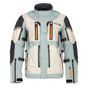 Chaqueta de Motocicleta para Hombre, Poliéster/Nailon 220g, Impermeable, Transpirable, Resistente al Viento, para Turismo y Aventura, Diseño Color Block - Product Image 1