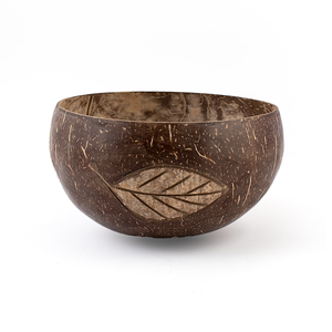 Best Price Handcrafted <b>Coconut</b> <b>Shell</b> Bowl with Leaf Pattern Engraved <b>Coconut</b> Bowl for Kitchen & Gifts Made in Vietnam - Product Image 3