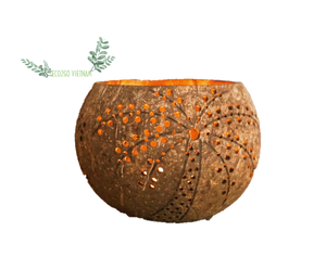 Creative Vintage Eco2go Coconut Shell Tealight Candelabro Titular para Pascua Decoración del hogar de Vietnam - Product Image 4