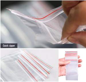 Bolsas Ziplock de plástico PE transparente con cremallera Bolsa de cierre de cremallera de plástico - Product Image 5