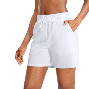 Shorts de Yoga y Running de Cintura Alta, 79% Nailon, 21% Elastano, Sólidos, Suaves, Cómodos, Transpirables, Elásticos en Cuatro Direcciones - Product Image 6
