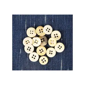 Garment & Processing Accessories Customized Round Shape Bone Button Available at Wholesale Price by HS Hussain Crafts
