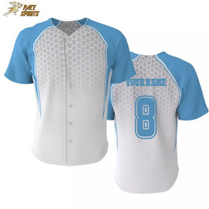 Maillot de baseball unisexe 2026 de qualité standard, personnalisable avec logo, respirant, impression numérique, 100 % polyester, antibactérien - Product Image 5
