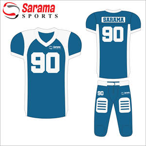 Maillot de football américain Maillot de football Motif Design Blanc Maillot de football américain pas cher Personnalisé, - Product Image 1