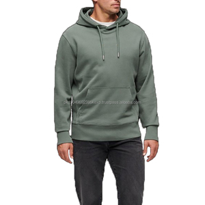 Customized Men's Pullover Hoodies Embroidered Logo Relaxed Fit Sweatshirts for Winter Digital Printing Plain Dyed Technics - Product Image 4