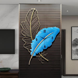 Decor Art Sculpture Single Face Hanging Metal Quartz Modern Design Battery Powered for Home Office Living Room Bedroom Wedding - Product Image 5