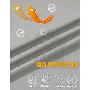 UPF 50+ Mens Long Sleeve Fishing Shirt Sublimation UV Protection Jogging Wear Shielding Quick Dry Lightweight Shirt - Product Image 5