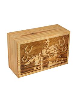 Urnas de cremación de madera hechas a mano para jinete de caballos para cenizas humanas, caja de urna funeraria grande para adultos, urnas de entierro para columbario - Product Image 6