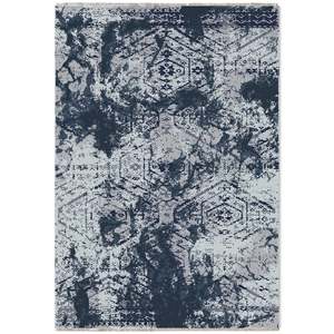 Netline Home Keepsake Mosaic Mid Blue Modern <b>Washable</b> <b>Rug</b> - Product Image 2