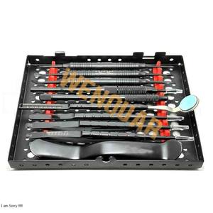 Kit complet de chirurgie buccale dentaire le plus vendu 11 pièces Instrument parodontal en acier inoxydable couleur noire - Product Image 2