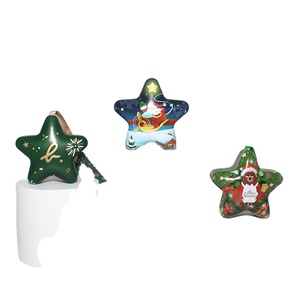 Caja de Hojalata con Forma de Estrella para Galletas y Dulces, Envase de Regalo con Logotipo Personalizado para Festivales - Product Image 5