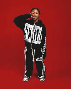 Conjunto de Sudadera con Capucha y Pantalones Deportivos Holgados de Algodón Grueso con Rayas, Estilo Crop Boxy, Lavado Ácido, con Cierre, para Hombre - Product Image 5