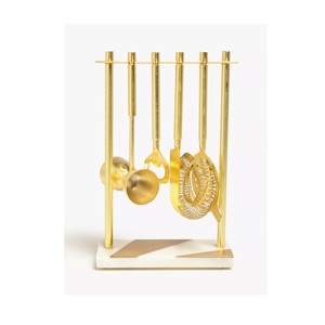 Conjunto de herramientas de barra de acero inoxidable, soporte de mármol y madera para Bar de Hotel, restaurante y vino, la mejor calidad, superventas - Product Image 6