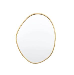 <b>Gold</b> Metal Wall <b>Mirror</b> New Design for Living Room Bathroom Hotel-Luxury Glass Decorative Home Accessories. - Product Image 1