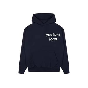 Sudadera con capucha suelta de lana de algodón personalizada OEM, jerséis de moda, Sudadera con capucha Unisex, ropa de calle personalizada, Sudadera con capucha de hombro caído en blanco - Product Image 1