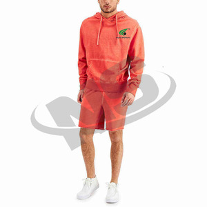 New Arrival Winter Men Hoodies and Shorts Set Casual Sportswear Breathable Custom Logo Organic Cotton Hoodie Shorts Tracksuit - Product Image 6