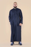 Thobe musulman pour homme, léger, super doux, respirant, toutes saisons, absorbant la transpiration, vêtement islamique grande taille, anti-plis, personnalisable