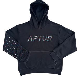 เสื้อฮู้ดดี้ซิปเต็มตัวสไตล์ Y2K สตรีทแวร์ผู้ชาย ผ้าเฟรนช์เทอร์รี่ แต่งลายปักและประดับคริสตัล - Product Image 1