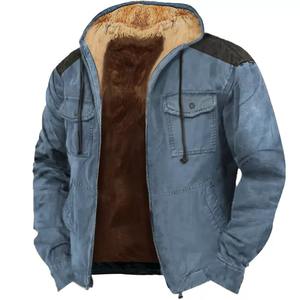 Veste rembourrée décontractée confortable pour hommes, manteau d'hiver chaud et doux à capuche, veste épaisse de haute qualité, MS-JS-0056 - Product Image 5