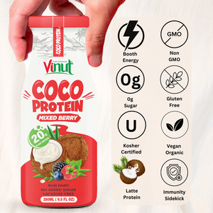 Miễn Phí Mẫu Dừ<span class=keywords><strong>a</strong></span> Protein Sữ<span class=keywords><strong>a</strong></span> Hỗn Hợp Berry 280Ml Việt Nam Sản Xuất | 20G Protein Giá Bán Buôn Nhãn Hiệu Riêng Oemodm - Product Image 3