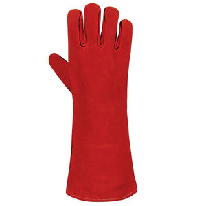 Cuero de vaca de buena calidad con guante de soldadura Precio de alta calidad Guantes de soldadura laboral Guantes de trabajo de soldadura transpirables - Product Image 6