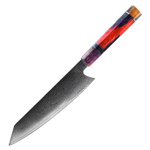 มีดเชฟญี่ปุ่น8 "นิ้วเครื่องครัวเหล็กดามัสกัส67ชั้นเครื่องครัวเครื่องครัวเครื่องครัวเครื่องครัวเครื่องครัวที่ใช้แปรงขัดได้อย่างอิสระด้ามจับเป็นไม้ - Product Image 6