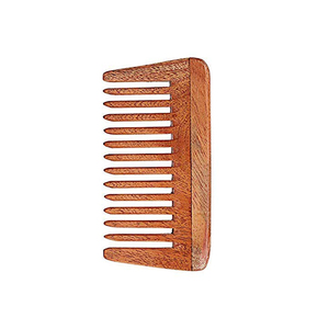 Peine de pelo de madera de melocotón Premium antiestático para mujer, peine de barba de madera de estilo moderno para uso doméstico de salón de dientes finos disponible aquí - Product Image 5