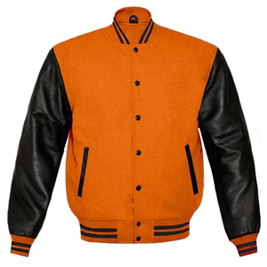 Custom High Quality Slim Fit Men's Varsity <b>Jacket</b> Genuine Wool <b>Smart</b> Winter Wear Windproof Anti-UV Wool Lined Stylish Pattern - Product Image 4