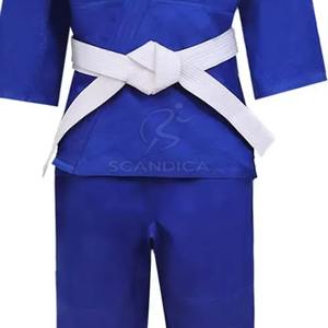 Kimono de competición ligero BJJ Gi Brazilian Jiu Jitsu con cinturón traje de artes marciales de algodón duradero logotipo personalizado Gym Academy - Product Image 2